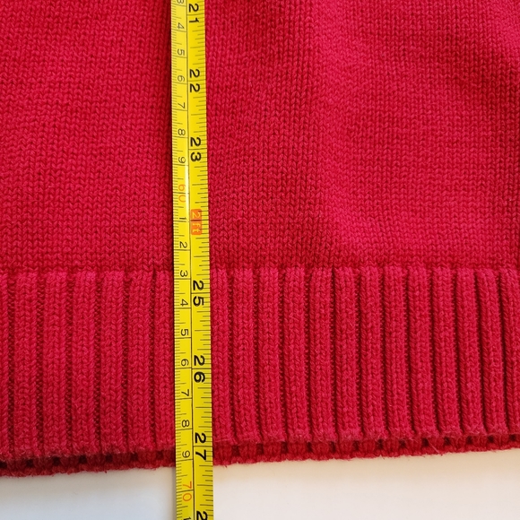 Chaps Red Sweater XL Vintage Holiday - Picture 11 of 11